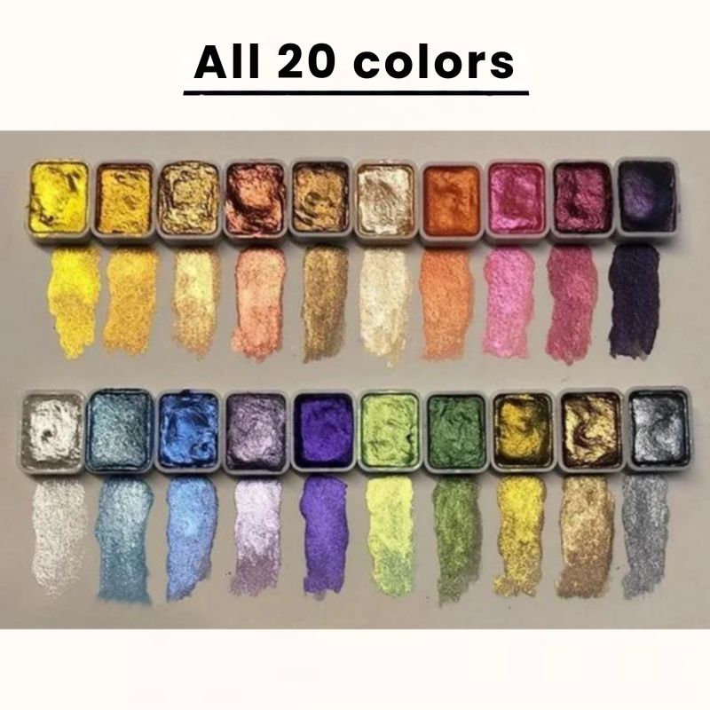 Glowmax Watercolor Paint Set